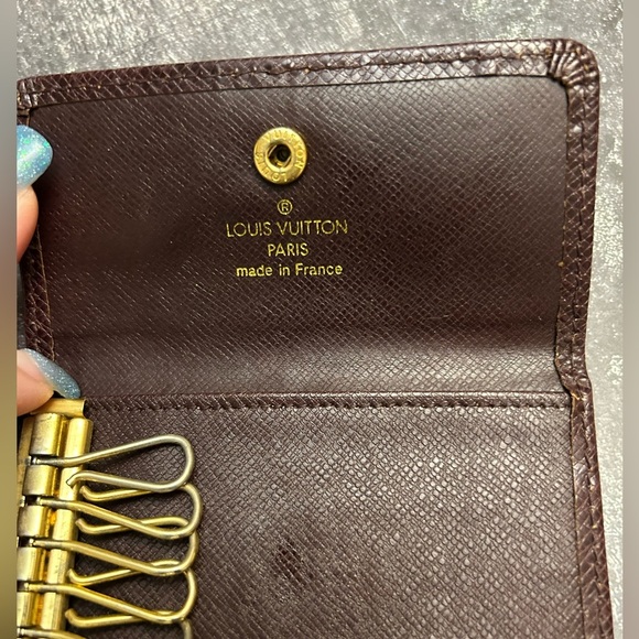 Louis Vuitton Dark Brown Key Holder with Gold Accents - Picture 4 of 6